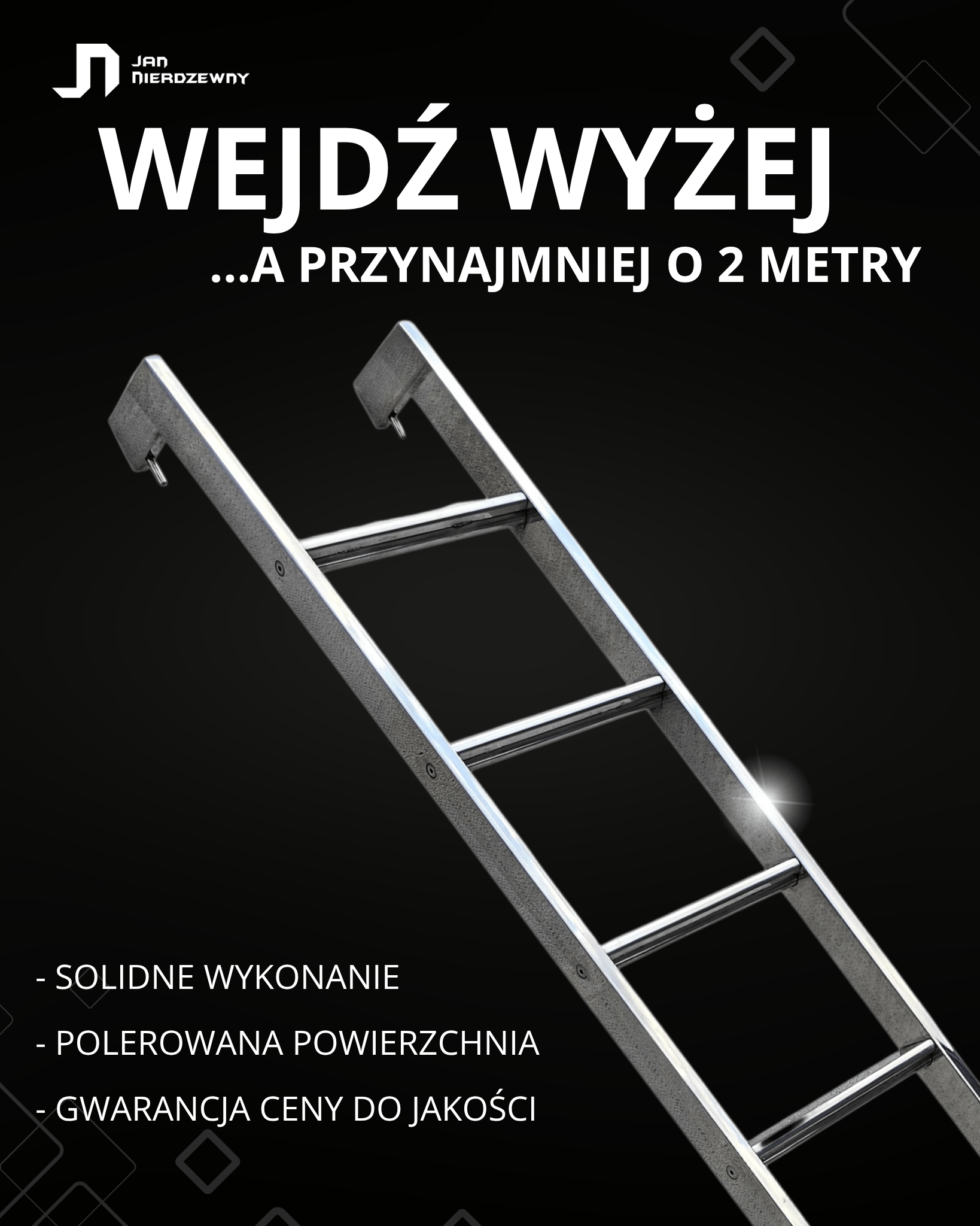 drabina nierdzewna